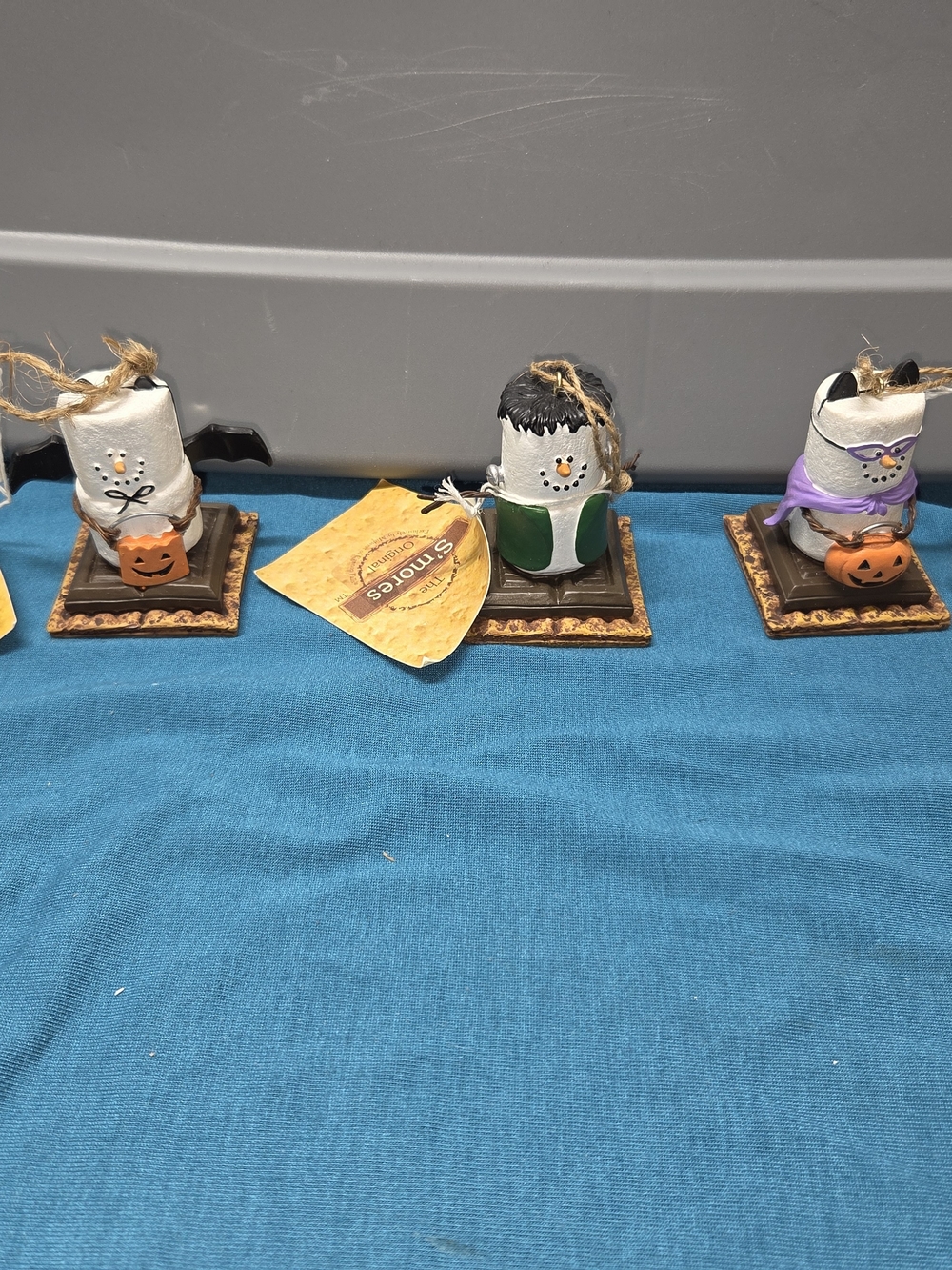 3 S’mores Halloween Ghost, Bat And Frankenst Ornaments Trick Or Treaters Midwest